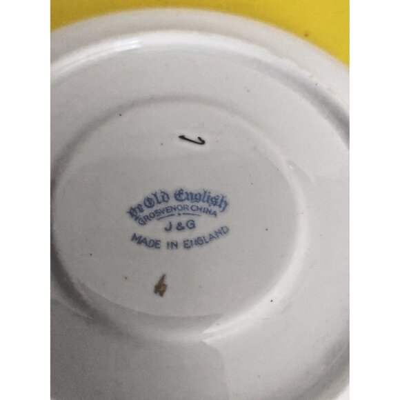 Vintage Ye Olde English Fruit Tea Cup and Saucer Staffordshire Bone China 1920's - Picture 10 of 11